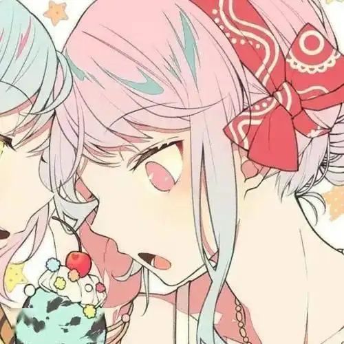 最初的心动变成了淡淡的长久的陪伴百合闺蜜情侣动漫头像