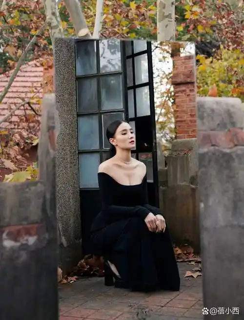 宋佳身材被低估了! 一袭低胸小黑裙秀曲线,确实很有料!