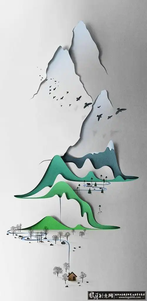 插画/手绘 兼剪纸艺术海报设计欣赏 民间剪纸创意手工艺术品灵感欣赏