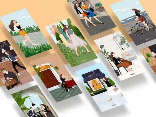 百丽旗下skap品牌的产品插画