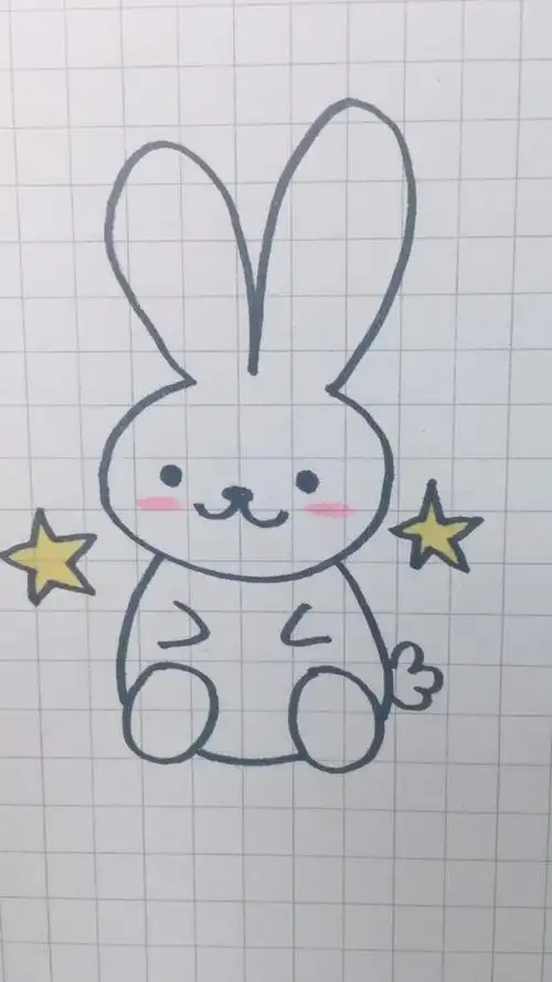 全民小助手教大家画可爱的小兔子简笔画