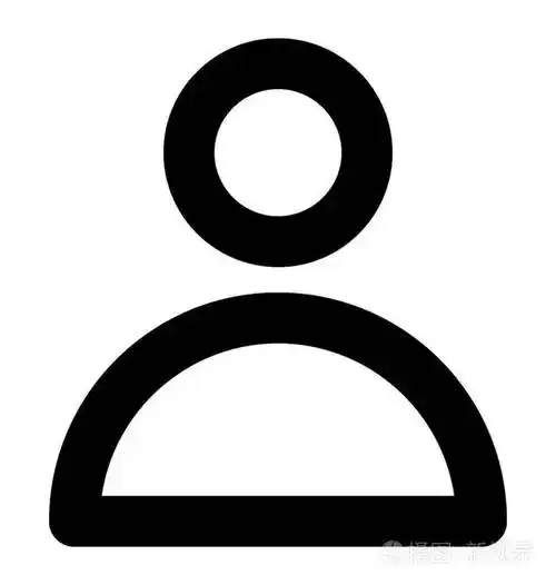 头像线矢量图标