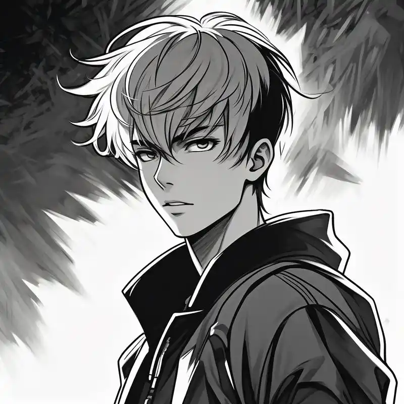 动漫男生黑白头像,帅的有点过分90 谁人不爱动漫男生头像呢?