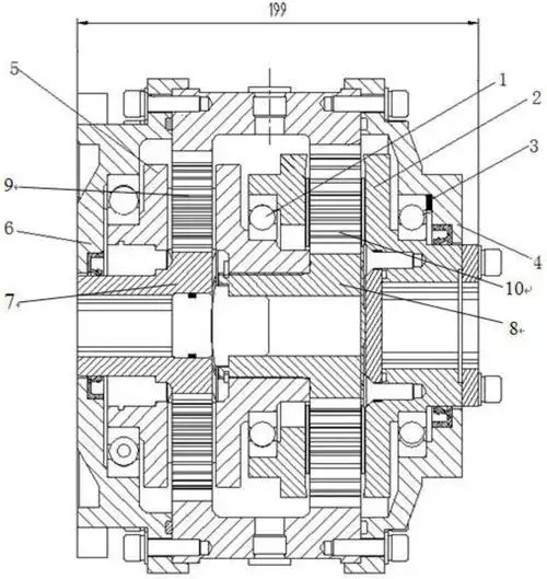 一种两级行星传动齿轮箱