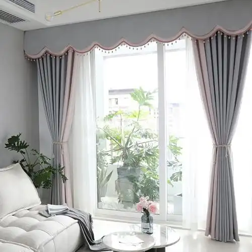 ldj窗帘帘头窗幔平幔