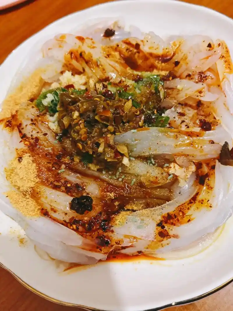 今晚吃自己搅的凉粉