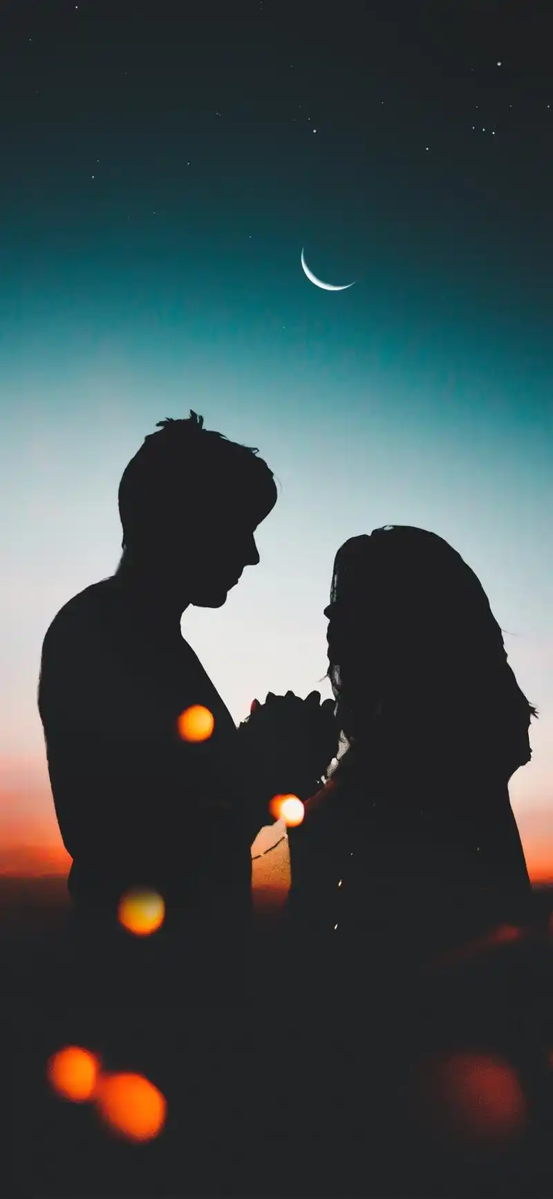 唯美月下的情侣