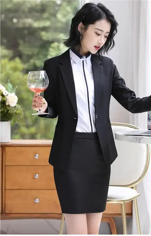 蒂兰薇职业装女装套装正装女外套商务面试女士小西装酒店前台销售经理