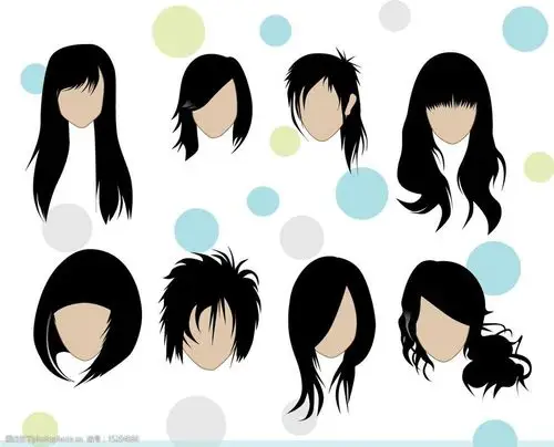 人物矢量发型图片图片-图行天下图库