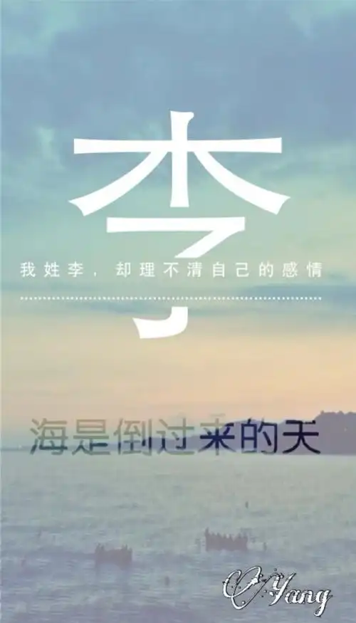 iphone壁纸电脑壁纸插画文字壁纸情感姓氏