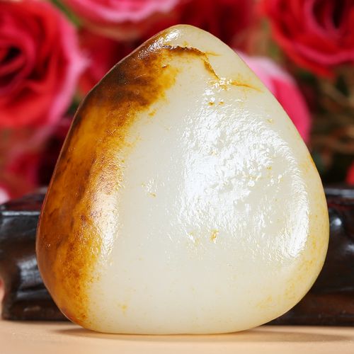 和田玉羊脂玉原石原料毛料明料手把件男士玉石礼物附证书 福禧禄