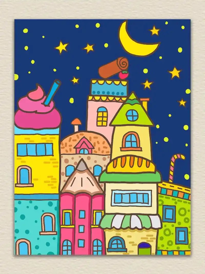 94适合5-8岁宝贝. 95工具:铅笔,橡皮,马克 - 抖音