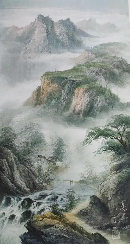 绘画干货山水画中远山鉴赏犹如梦幻一般