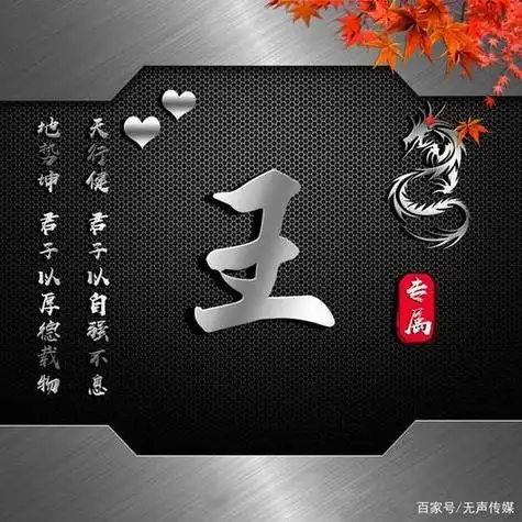 2021爆款姓氏专属头像金属商务质感