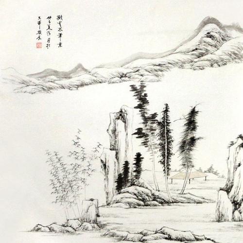 国画刘显辰 山水2> 国画 山水画 水墨写意 青绿山水 斗方返回商品页 >