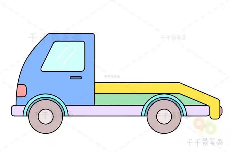 拖车简笔画图片教程拖车简笔画图片教程