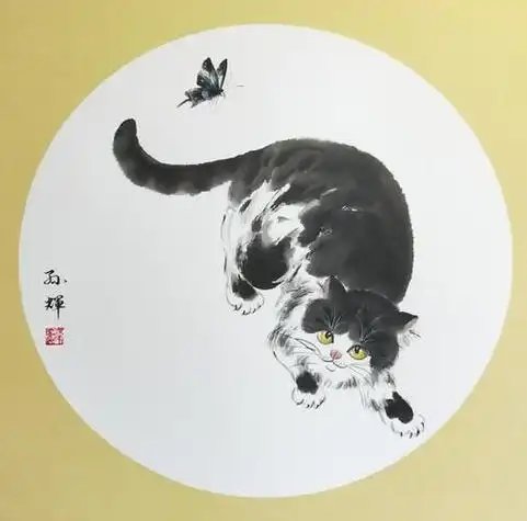 儿童学国画(水墨画动物)篇:刺猬国画 刘继彪 工笔虎 奔跑的虎 动物