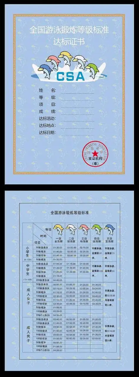 3,参加者要求身体健康,没有不适宜参加游泳活动的疾病.