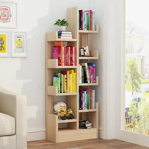 书架落地简约现代迷你置物架创意经济型儿童简易小书架省空间书柜"