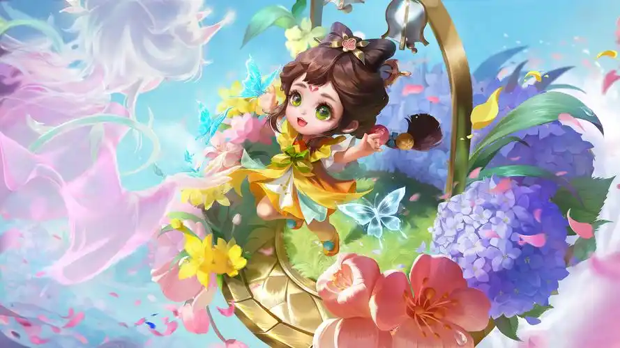 王者荣耀蔡文姬新皮肤花朝如约图片壁纸