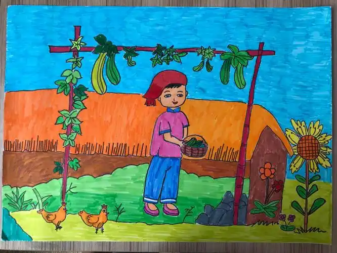 海南省乡村少儿书画大赛——云龙镇中心小学美术组