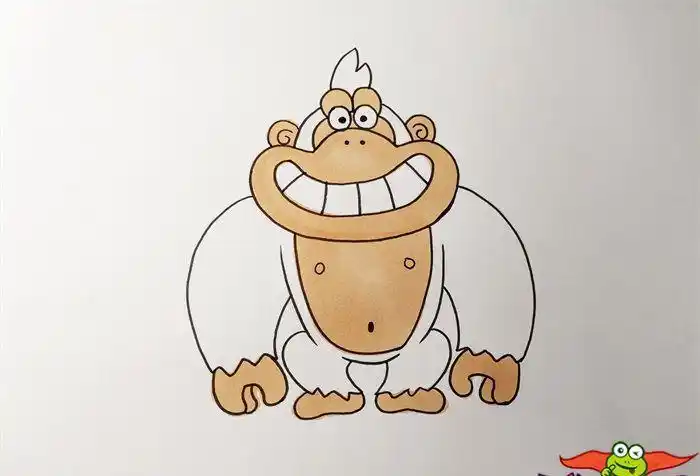 大猩猩简笔画步骤变形金刚图片简笔画可爱卡通大猩猩简笔画小学变形