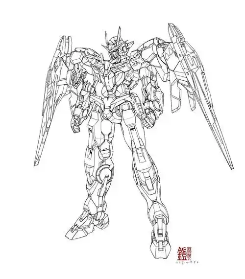 《高达00》|插画|创作习作|林英铠的藏宝洞_临摹作品-站酷zcool