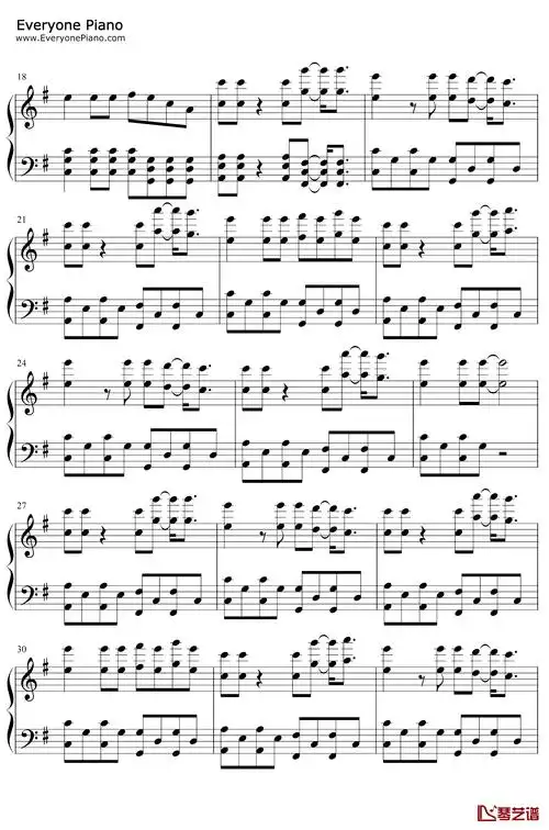 sunburst钢琴谱-tobuitro-云开日出2