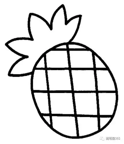 线条边框简笔画图片大全简笔画水果儿童简笔画大全