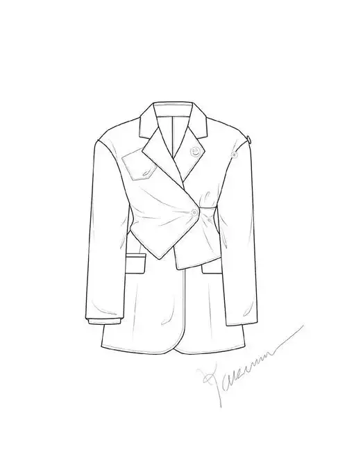 西装款式图