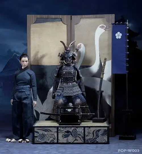 1/6 女将系列 可动人偶 蝴蝶盔女武士 旧色铠甲版