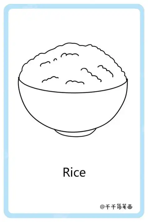 原创教程步骤5068儿童网卡通米饭素材图片免费下载千库网米饭简笔画图