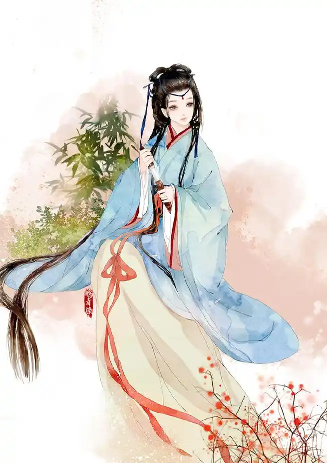 100多张古风手绘图片唯美人物精选古装美女图片