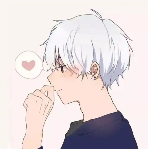 魔道祖师魏无羡蓝忘机情头,忘羡情侣头像呆萌两张配对卡通白底小人