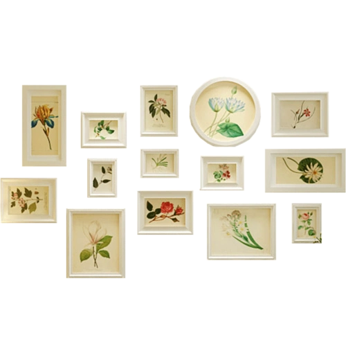 欧锋实木墙上装饰画客厅画框挂墙风景画墙壁挂画照片墙组合墙画 - 欧