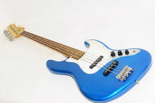 excellent fender japan jazz bass metallic blue bass guitar ref
