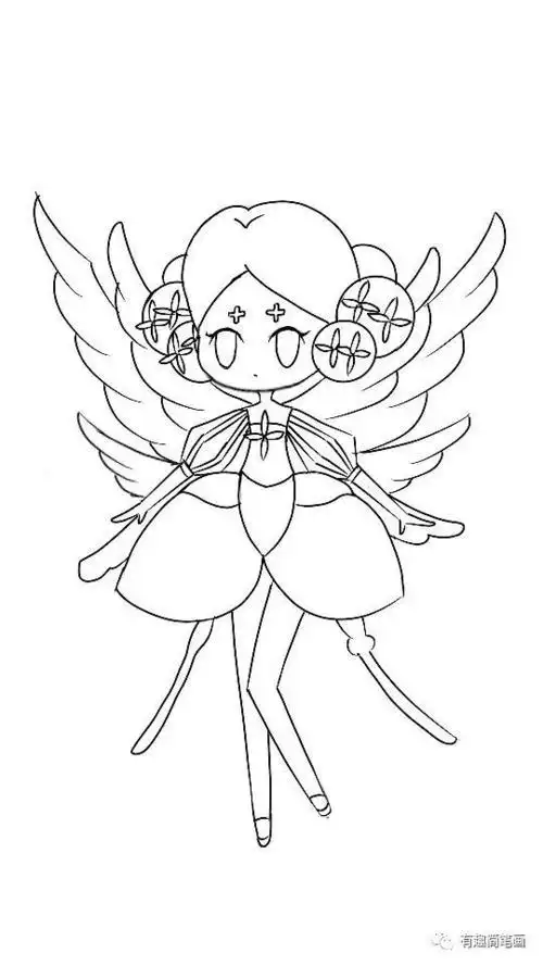 小花仙50个花精灵王简笔画