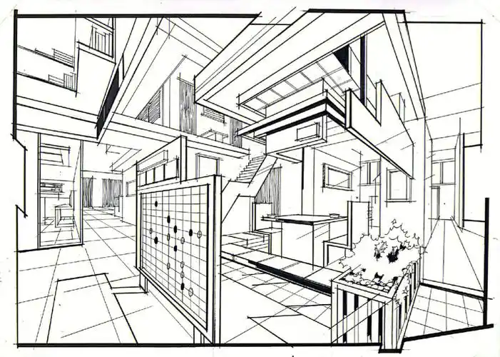 今天的画#考研手绘  #线稿  #手绘