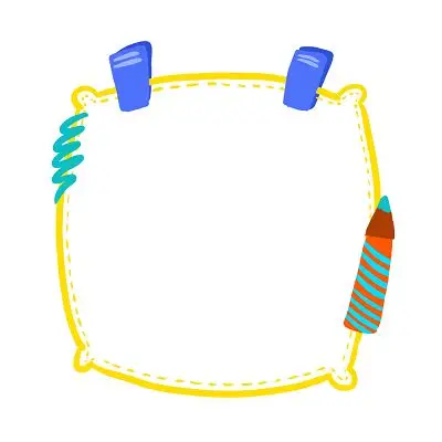 手绘边框手帐边框卡通可爱相框素材