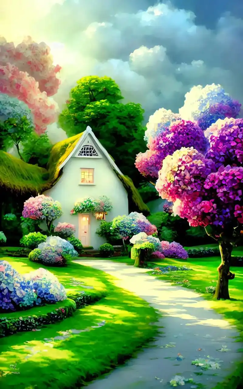 童话壁纸.我曾遇到一束光.#图文伙伴计划 #壁纸 #ai - 抖音