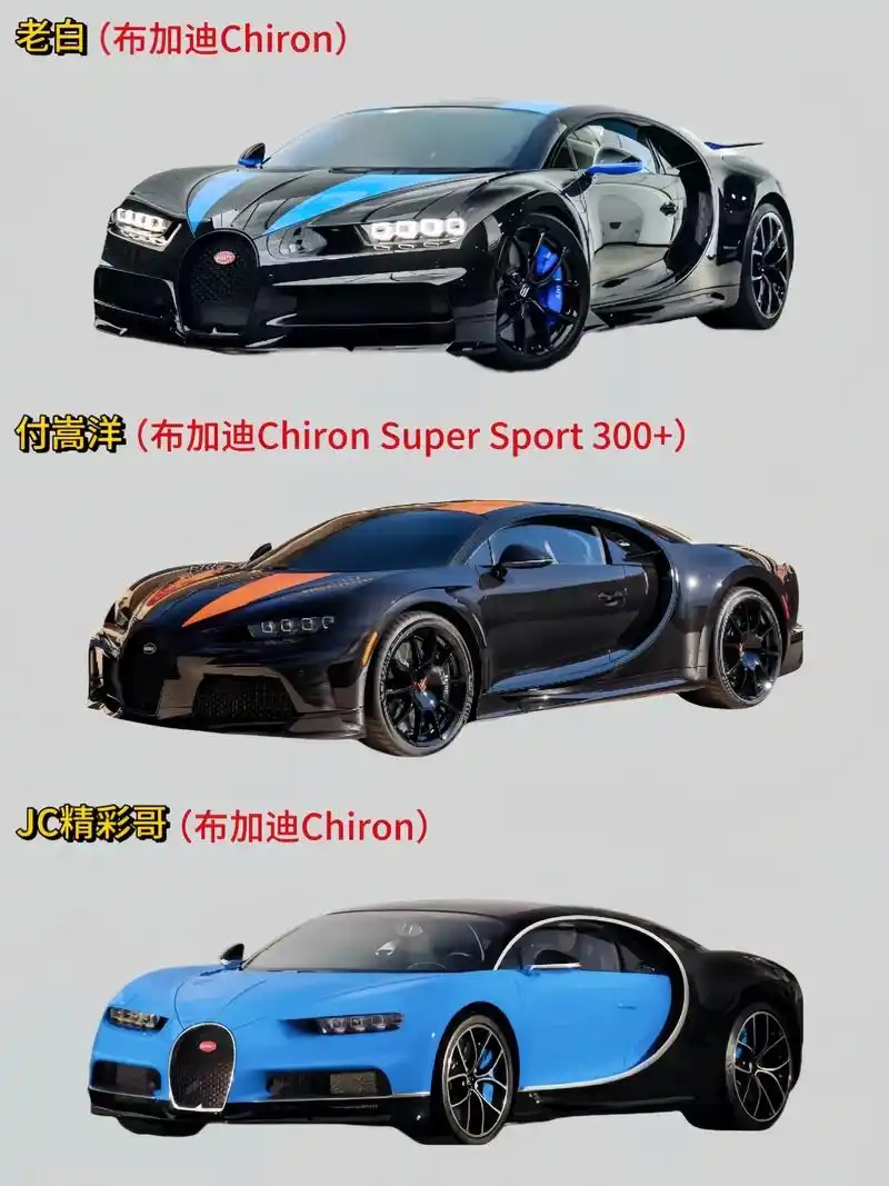 盘点国内车圈大佬所拥有的那些布加迪chiron.#超级跑车 - 抖音