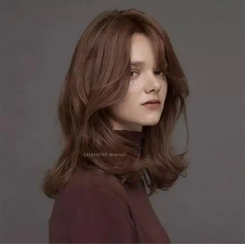 女生棕色系发色图片大全,染发图片-第2图,发型图片