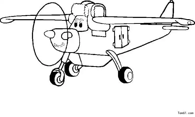 中国机长飞机简笔画涂色
