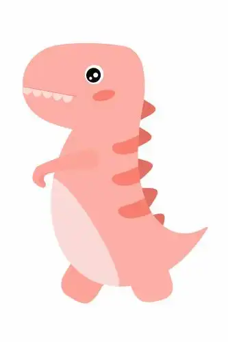 卡通可爱手绘霸王龙