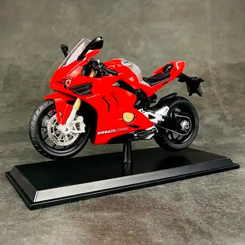 摩托车模型杜卡迪v4仿真合金机车送男友创意手办车模
