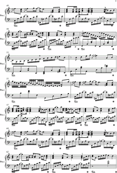 心雨周杰伦钢琴谱完整版