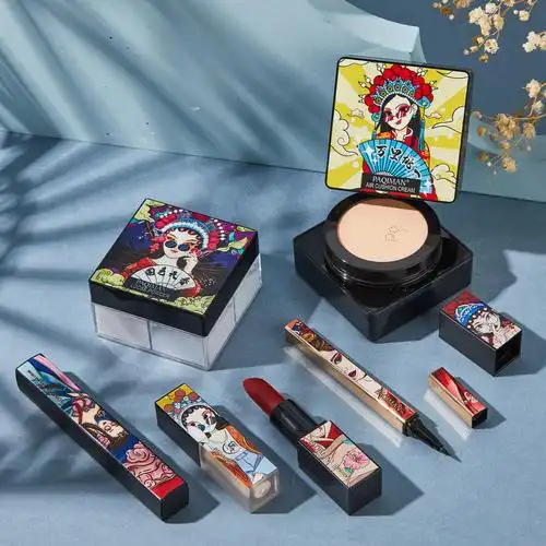 国风彩妆套装气垫bb口红定妆睫毛膏学生初学者彩妆套装