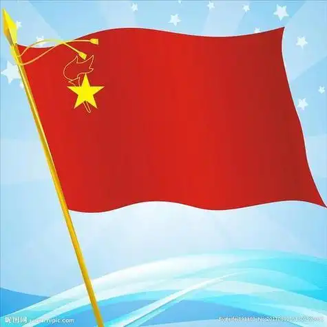 一面队旗简笔画