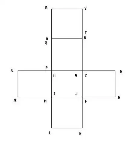 一笔怎样能走完一个正方体展开图