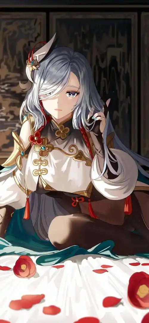 原神 申鹤壁纸 手机锁屏 新鲜出炉_来自_情感_end